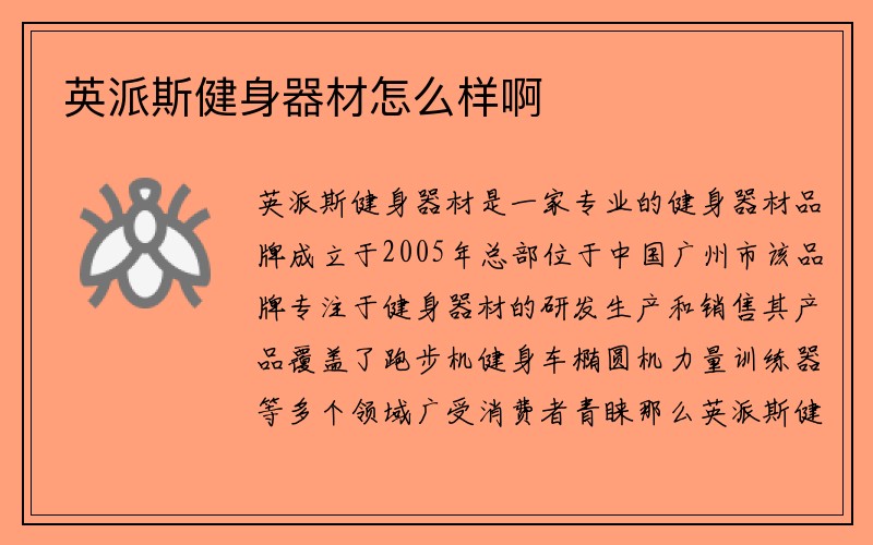 英派斯健身器材怎么样啊