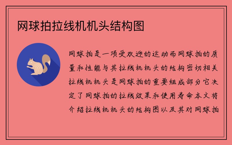 网球拍拉线机机头结构图